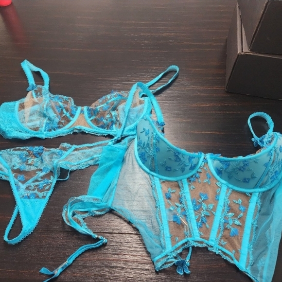 Honey Birdette Sabrina Thong Size small In... - Depop Honey Birdette Sabrina Thong Size small In... - Depop